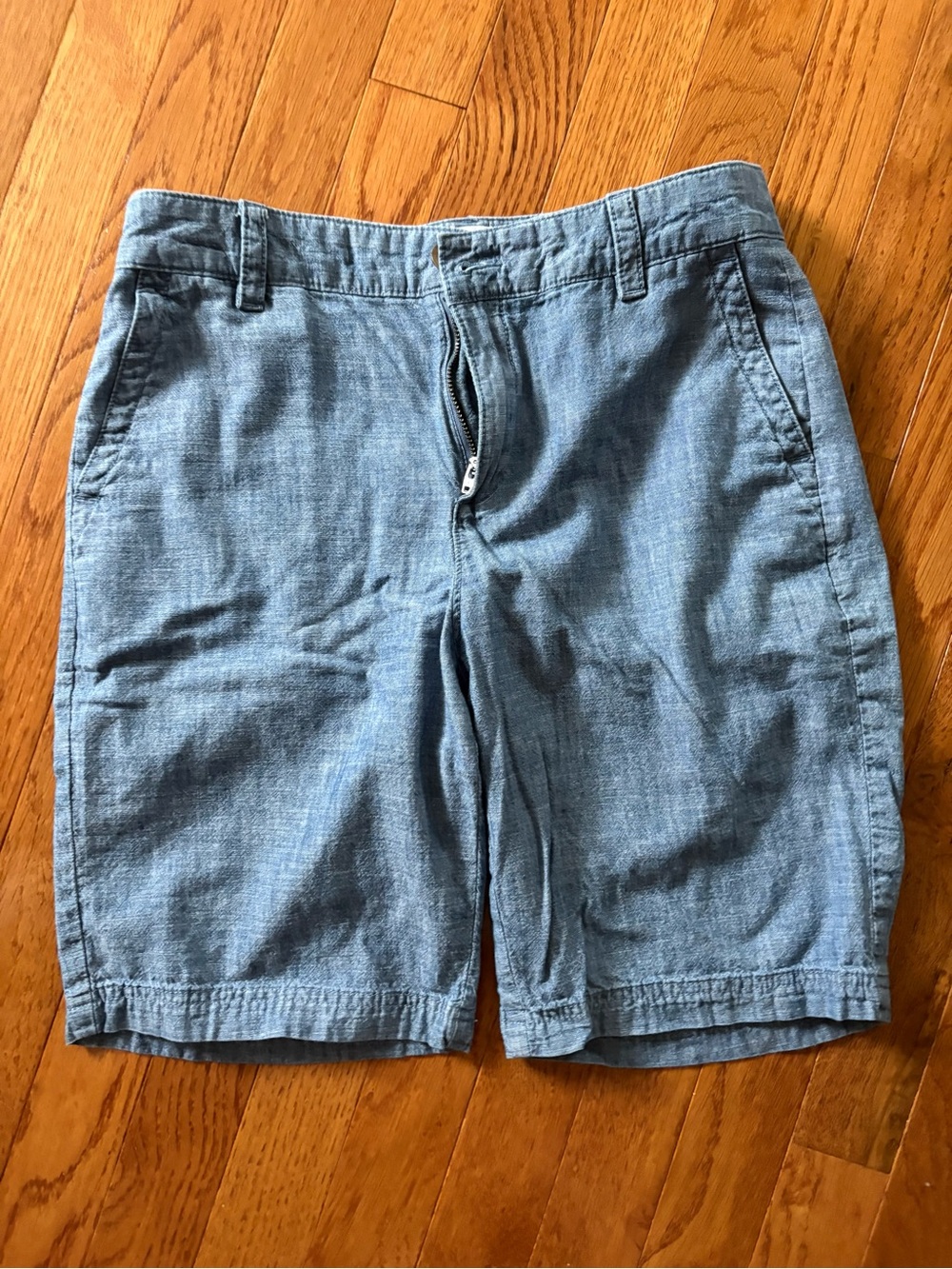 Women’s Chambray Shorts - Light Blue